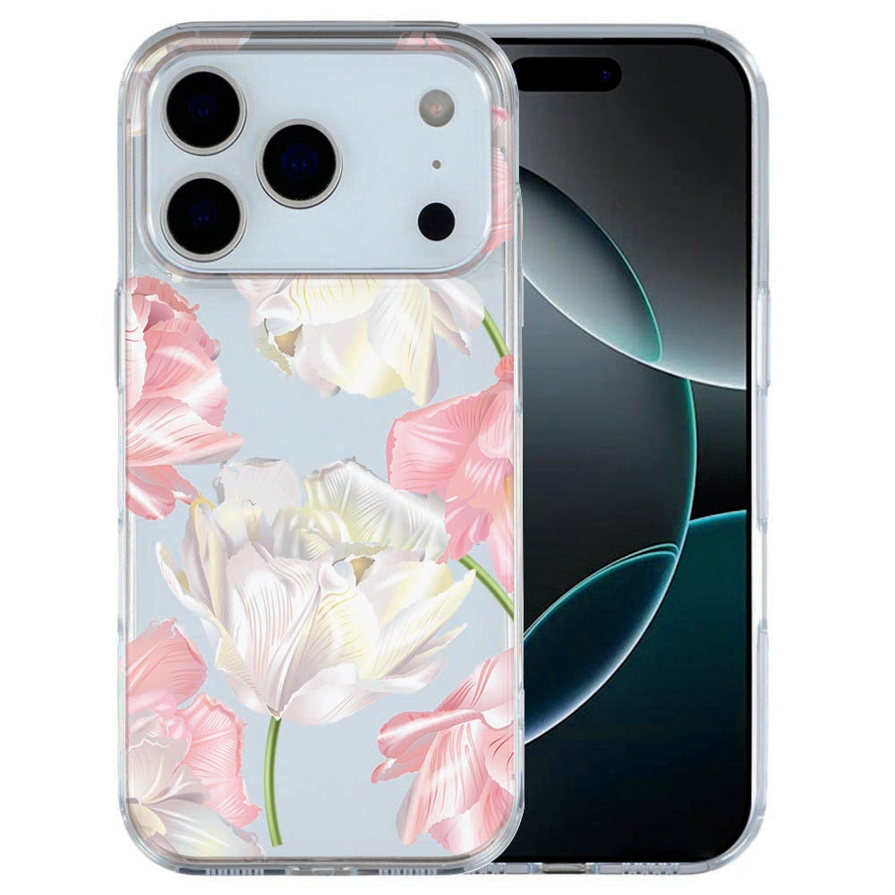 iPhone 17 Pro Max TPU hoesje met kleurrijke lovely flowers print