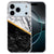 iPhone 17 Pro Max TPU hoesje met zwart wit marmer print