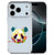 iPhone 17 Pro Max TPU hoesje met kleurrijke geometrische panda