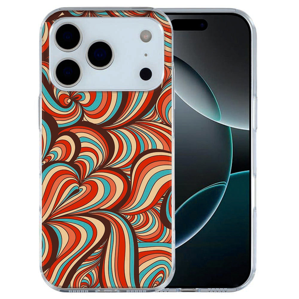 iPhone 17 Pro Max TPU hoesje met nostalgisch retro patroon