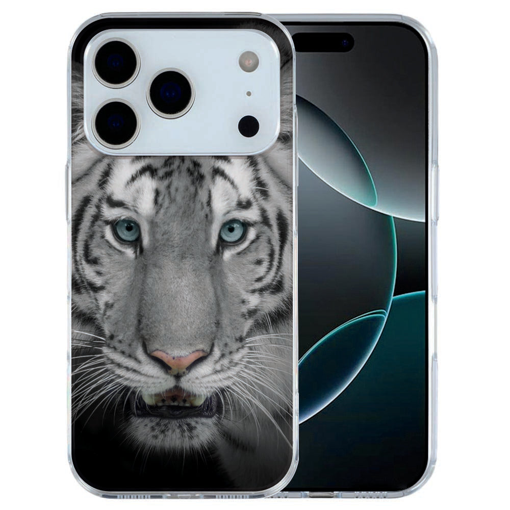 iPhone 17 Pro Max TPU hoesje met krachtige tijger illustratie