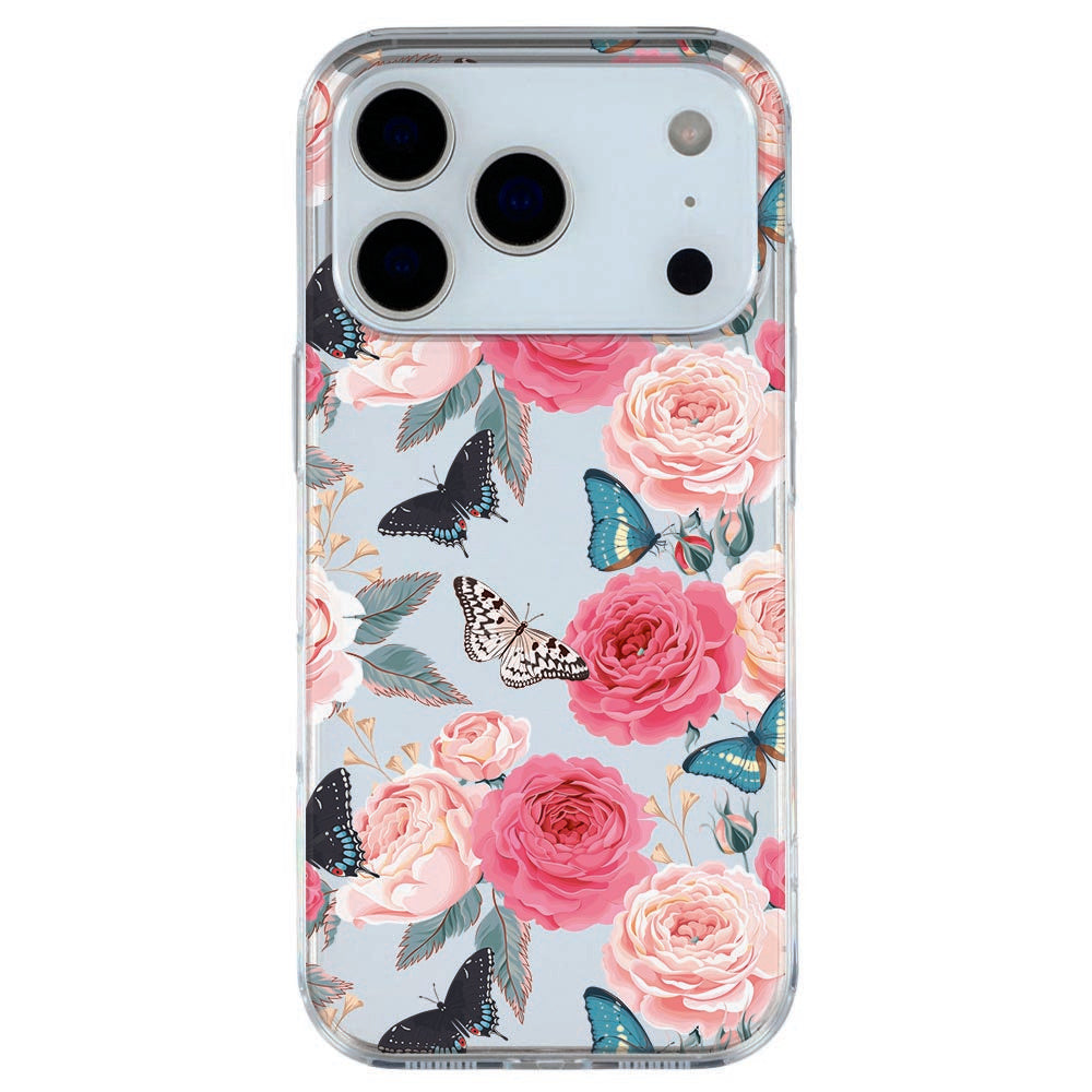 TPU Hoesje Apple iPhone 17 Pro Butterfly Roses