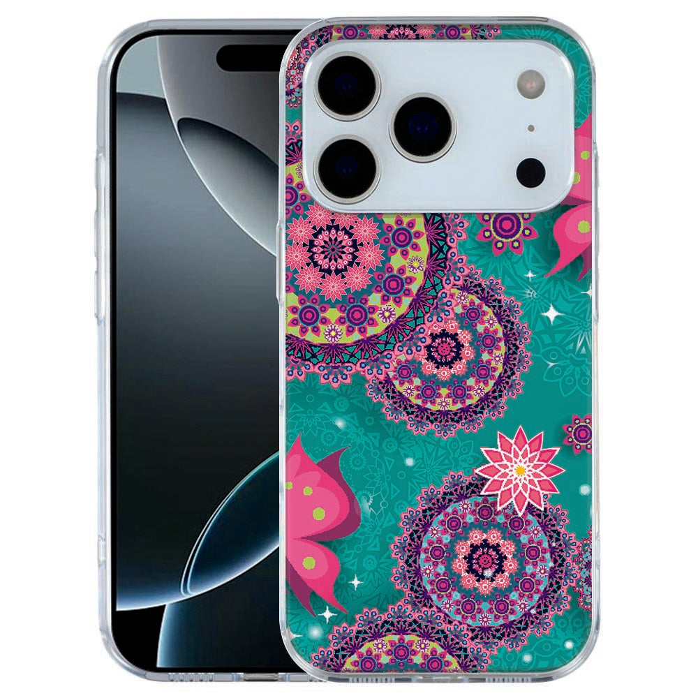 TPU Hoesje Apple iPhone 17 Pro Cirkels en Vlinders