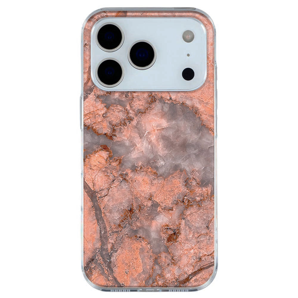 TPU Hoesje Apple iPhone 17 Pro Marmer Oranje