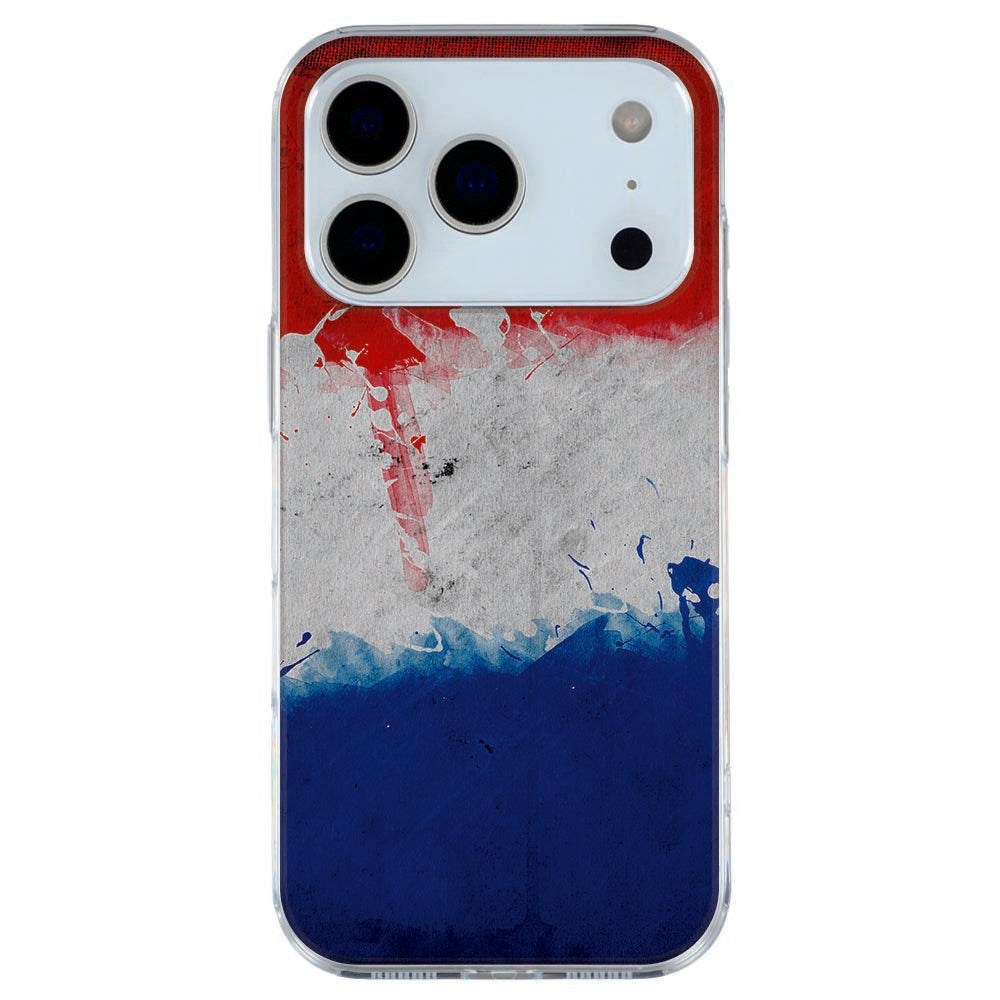Apple iPhone 17 Pro Softcase Back cover – Nederlandse vlag – schokabsorberende TPU