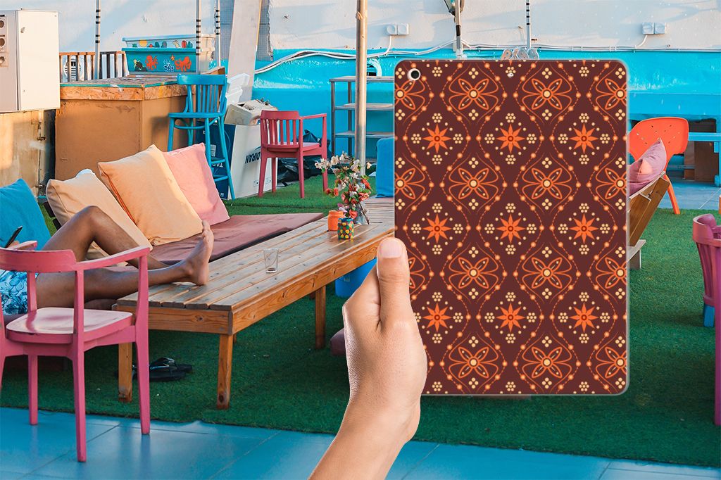 Apple iPad 10.2 | iPad 10.2 (2020) | 10.2 (2021) Hippe Hoes Batik Brown