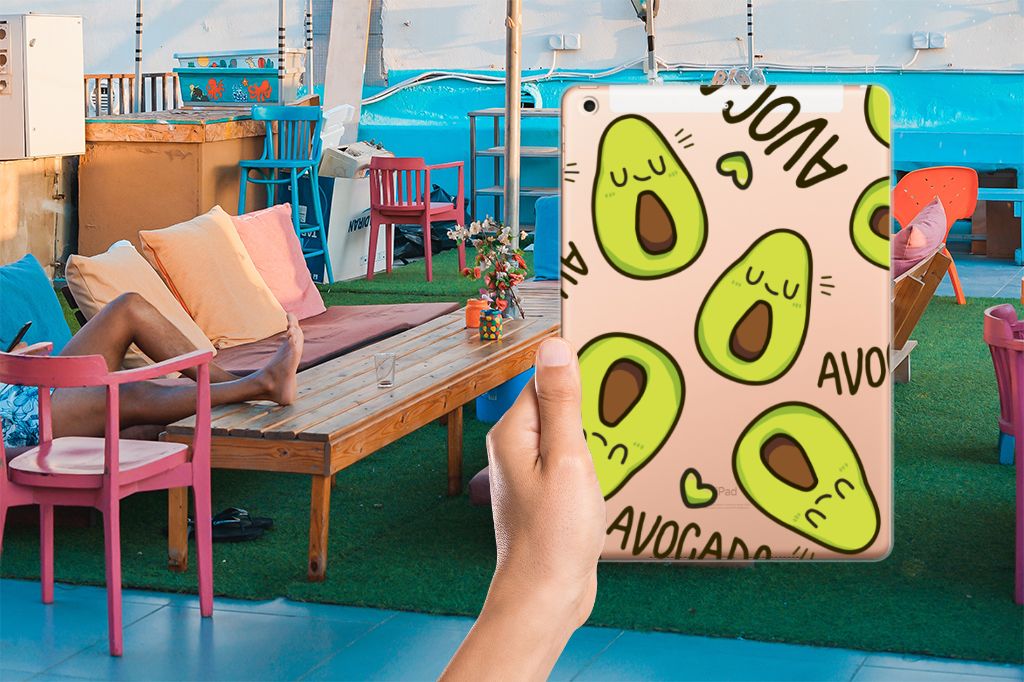 Apple iPad 10.2 | iPad 10.2 (2020) | 10.2 (2021) Tablet Back Cover Avocado Singing