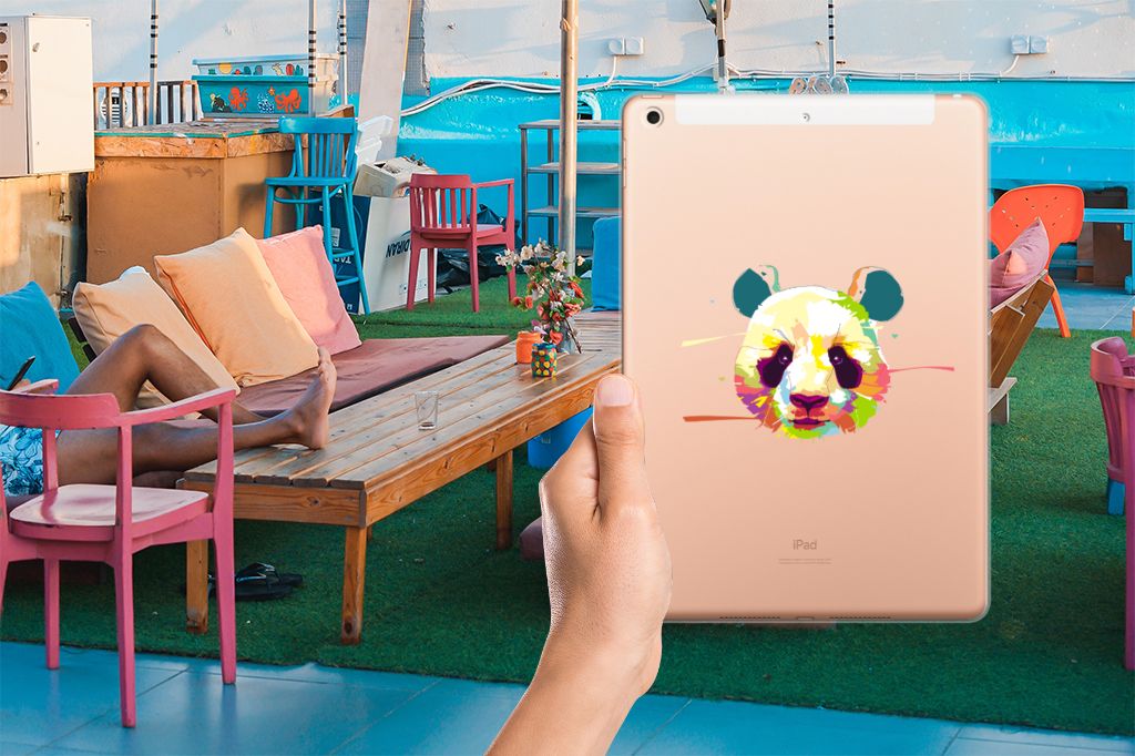 Apple iPad 10.2 | iPad 10.2 (2020) | 10.2 (2021) Tablet Back Cover Panda Color