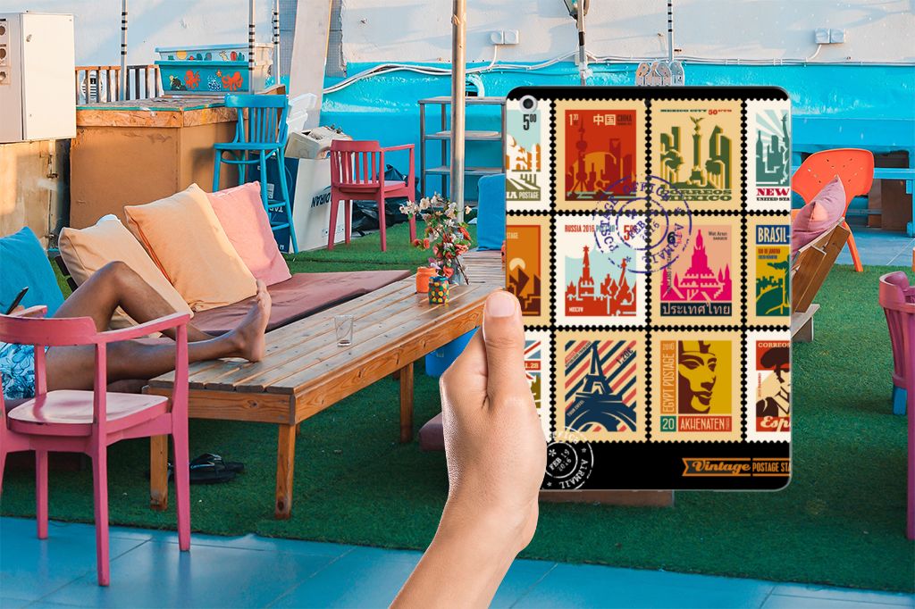Apple iPad 9.7 2018 | 2017 Hip Hoesje Postzegels