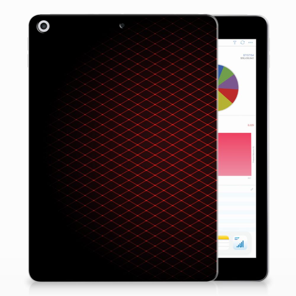 Apple iPad 9.7 2018 | 2017 Hippe Hoes Geruit Rood