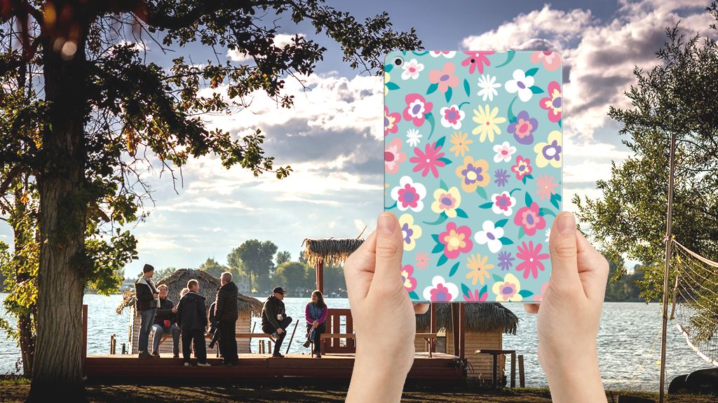 Apple iPad 9.7 2018 | 2017 Siliconen Hoesje Flower Power