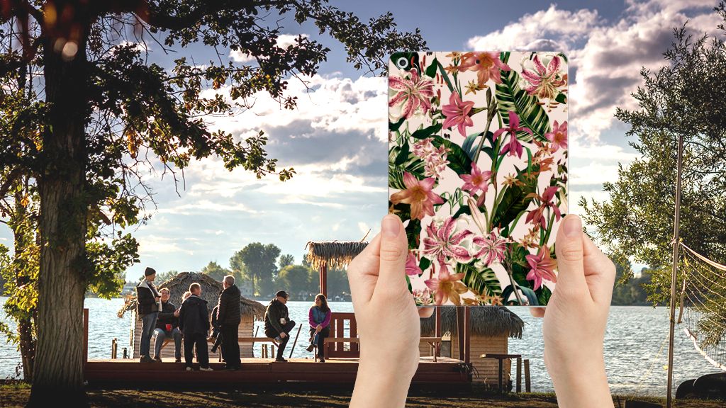 Apple iPad 9.7 2018 | 2017 Siliconen Hoesje Flowers
