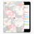Apple iPad Mini 4 | Mini 5 (2019) Siliconen Hoesje Lovely Flowers bloemen roze wit achterzijde