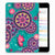 Apple iPad Mini 4 | Mini 5 (2019) Tablethoes Cirkels en Vlinders design kleurrijk aanzicht