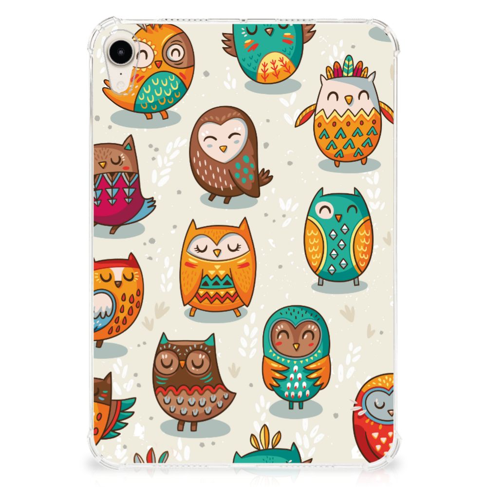 Apple iPad mini 6 (2021) Back Case Vrolijke Uilen - B2C Telecom