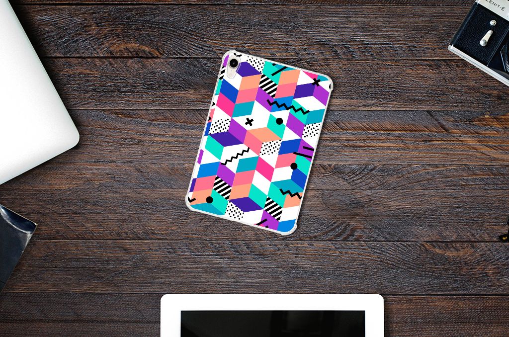 Apple iPad mini 6 (2021) Back Cover Blokken Kleurrijk - B2C Telecom