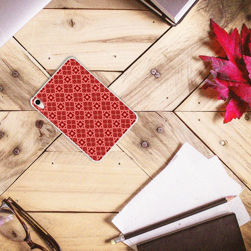Apple iPad mini 6 (2021) Hippe Hoes Batik Rood - B2C Telecom