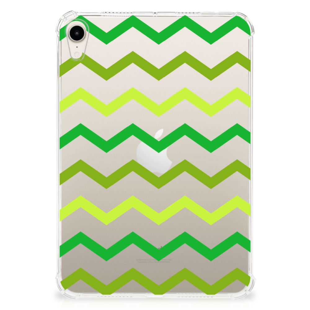 Apple iPad mini 6 (2021) Hippe Hoes Zigzag Groen - B2C Telecom