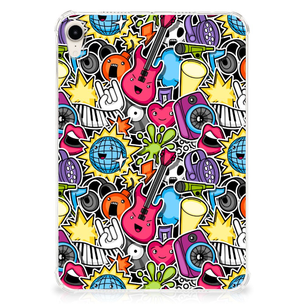 Apple iPad mini 6 (2021) Leuke Siliconen Hoes Punk Rock - B2C Telecom