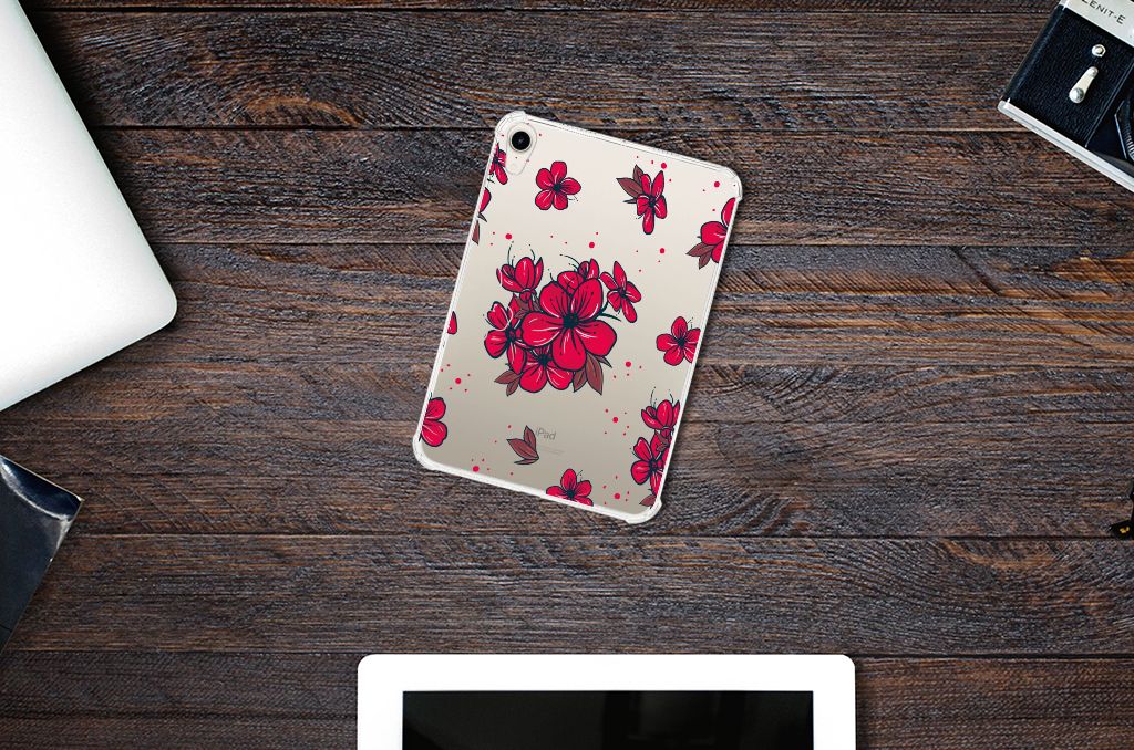 Apple iPad mini 6 (2021) Siliconen Hoesje Blossom Red - B2C Telecom