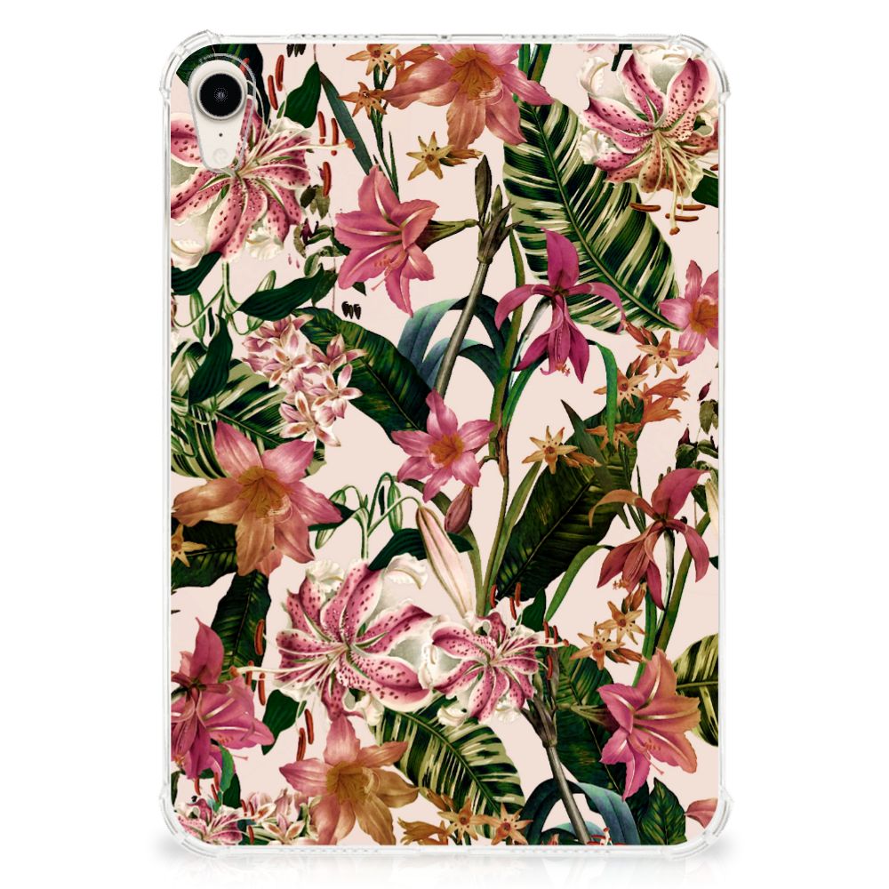 Apple iPad mini 6 (2021) Siliconen Hoesje Flowers - B2C Telecom