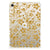 Apple iPad mini 6 (2021) Siliconen Hoesje Gouden Bloemen - B2C Telecom