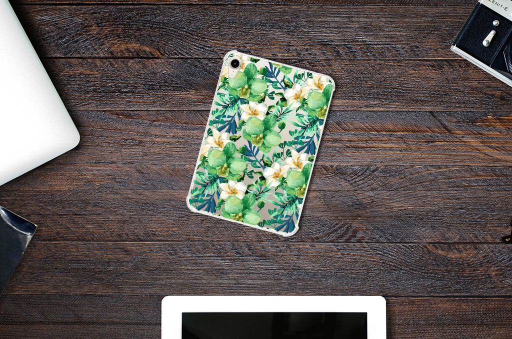 Apple iPad mini 6 (2021) Siliconen Hoesje Orchidee Groen - B2C Telecom