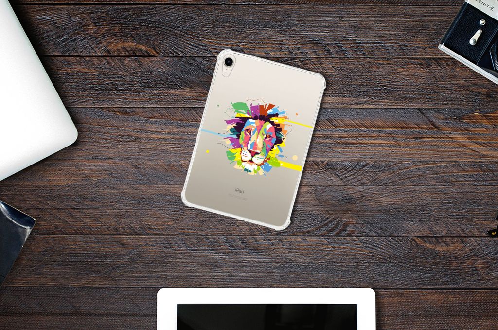 Apple iPad mini 6 (2021) Tablet Back Cover Lion Color bovenaanzicht