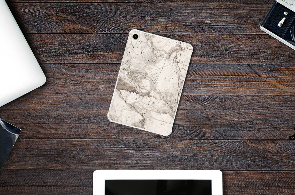 Apple iPad mini 6 (2021) Tablet Back Cover Marmer Beige - B2C Telecom