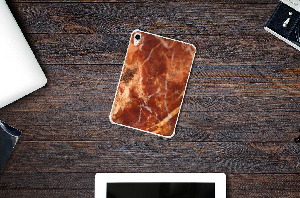 Apple iPad mini 6 (2021) Tablet Back Cover Marmer Bruin - B2C Telecom