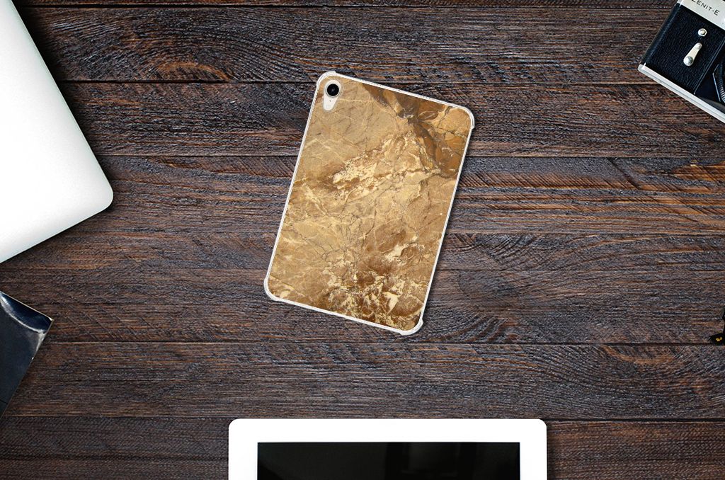 Apple iPad mini 6 (2021) Tablet Back Cover Marmer Creme - B2C Telecom