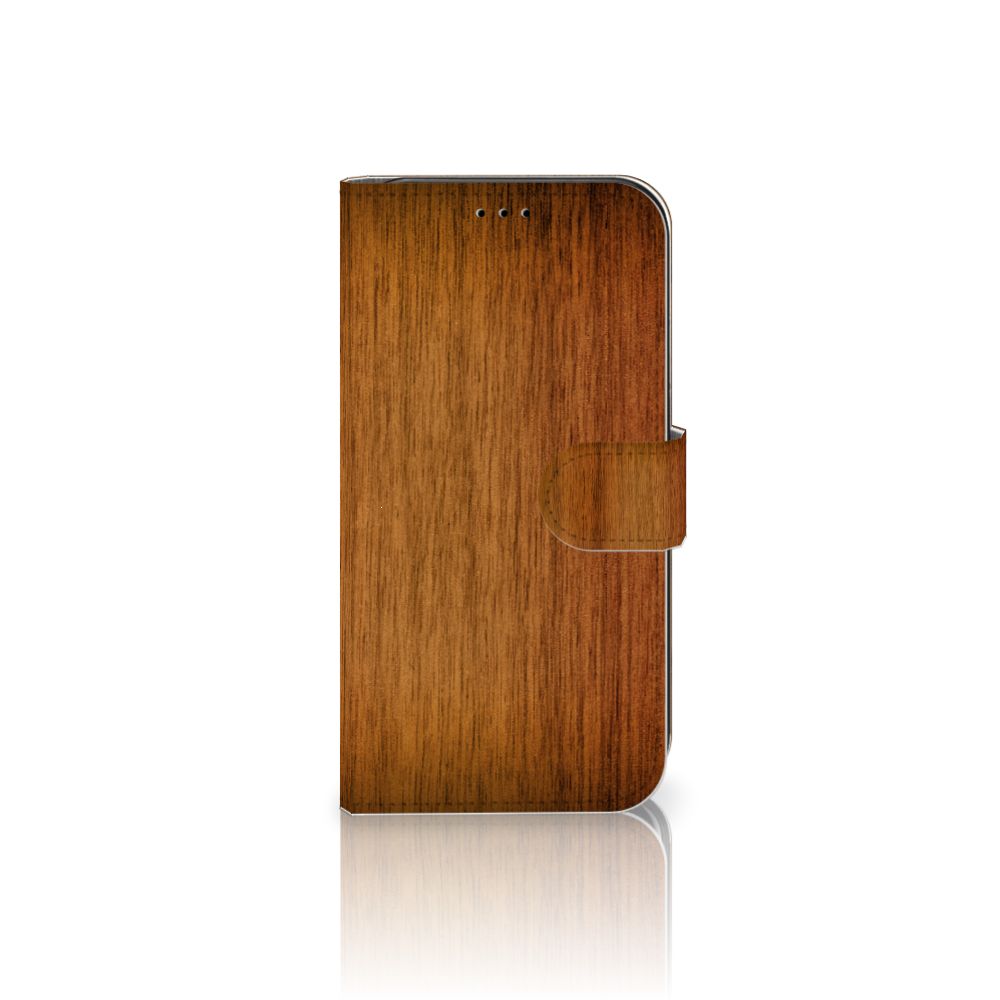 Apple iPhone 11 Book Style Case Donker Hout