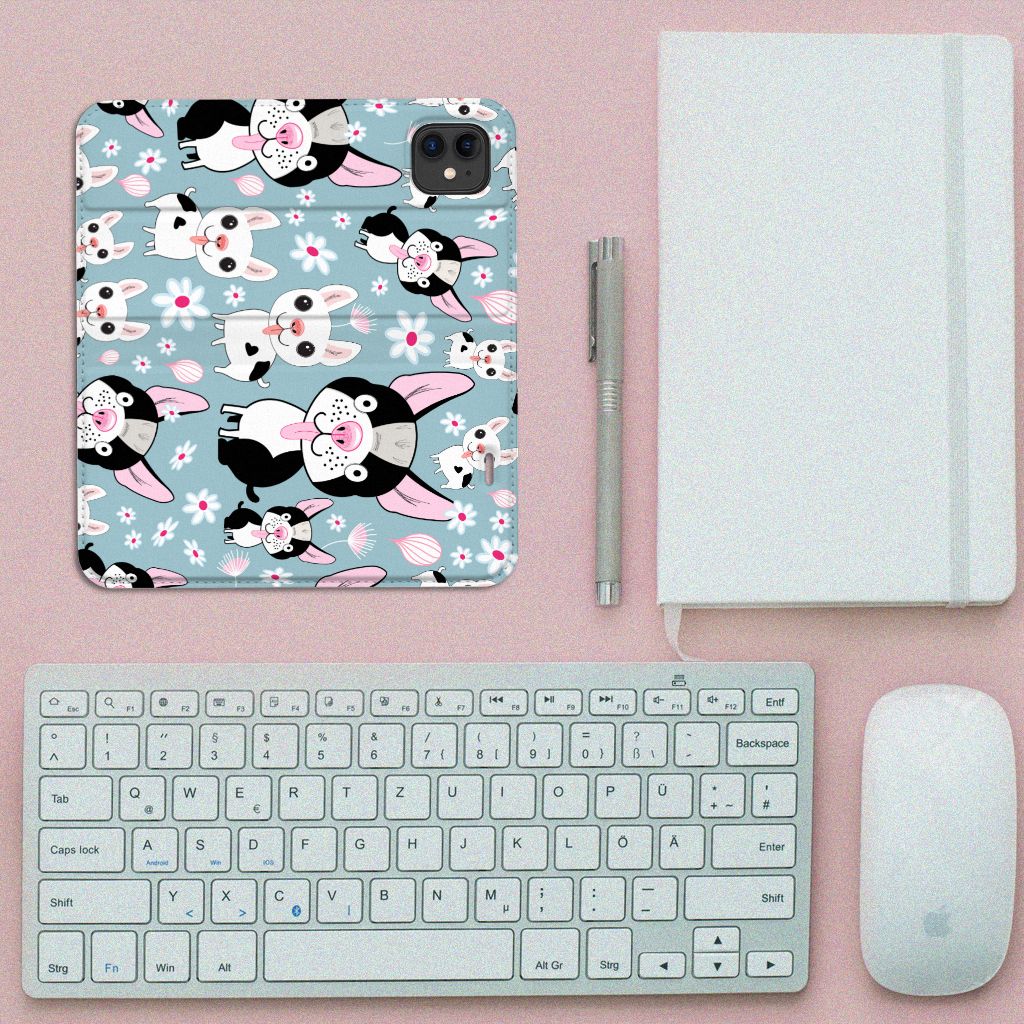 Apple iPhone 11 Hoesje maken Hondjes print detail.