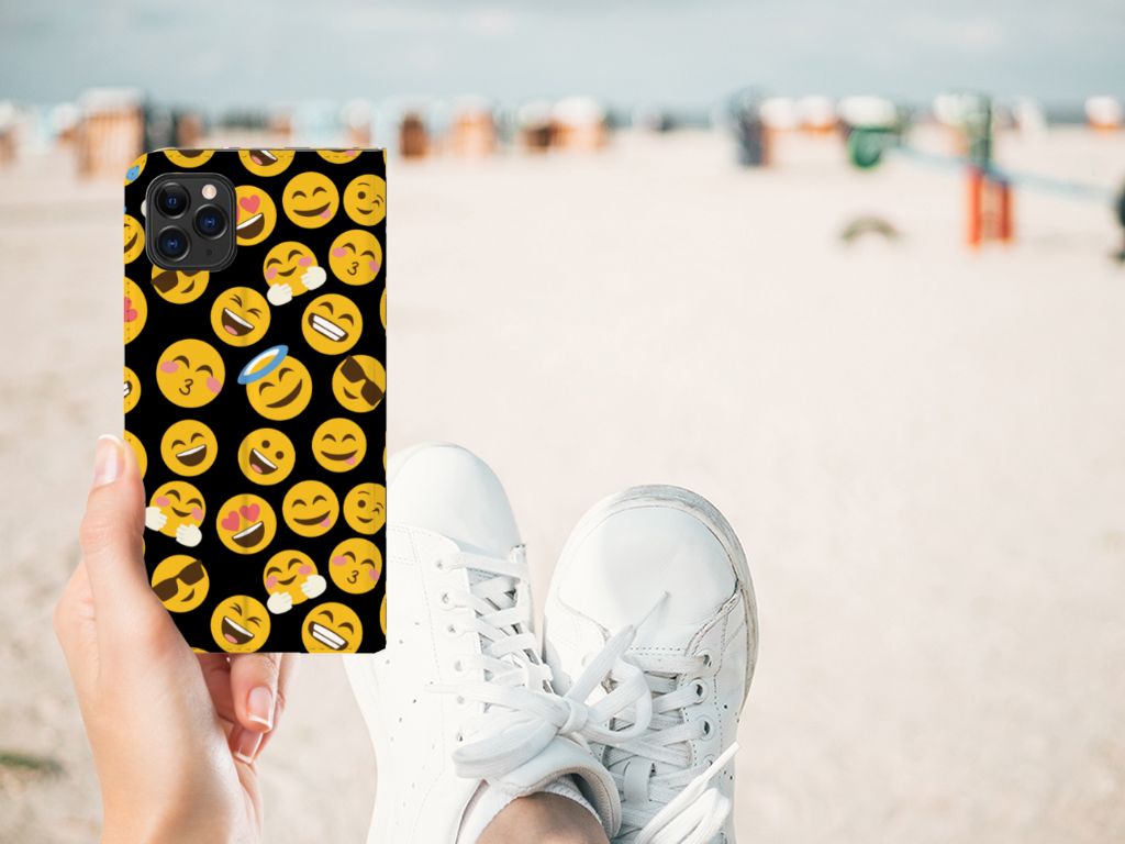 Apple iPhone 11 Pro Max Hoesje met Magneet Emoji
