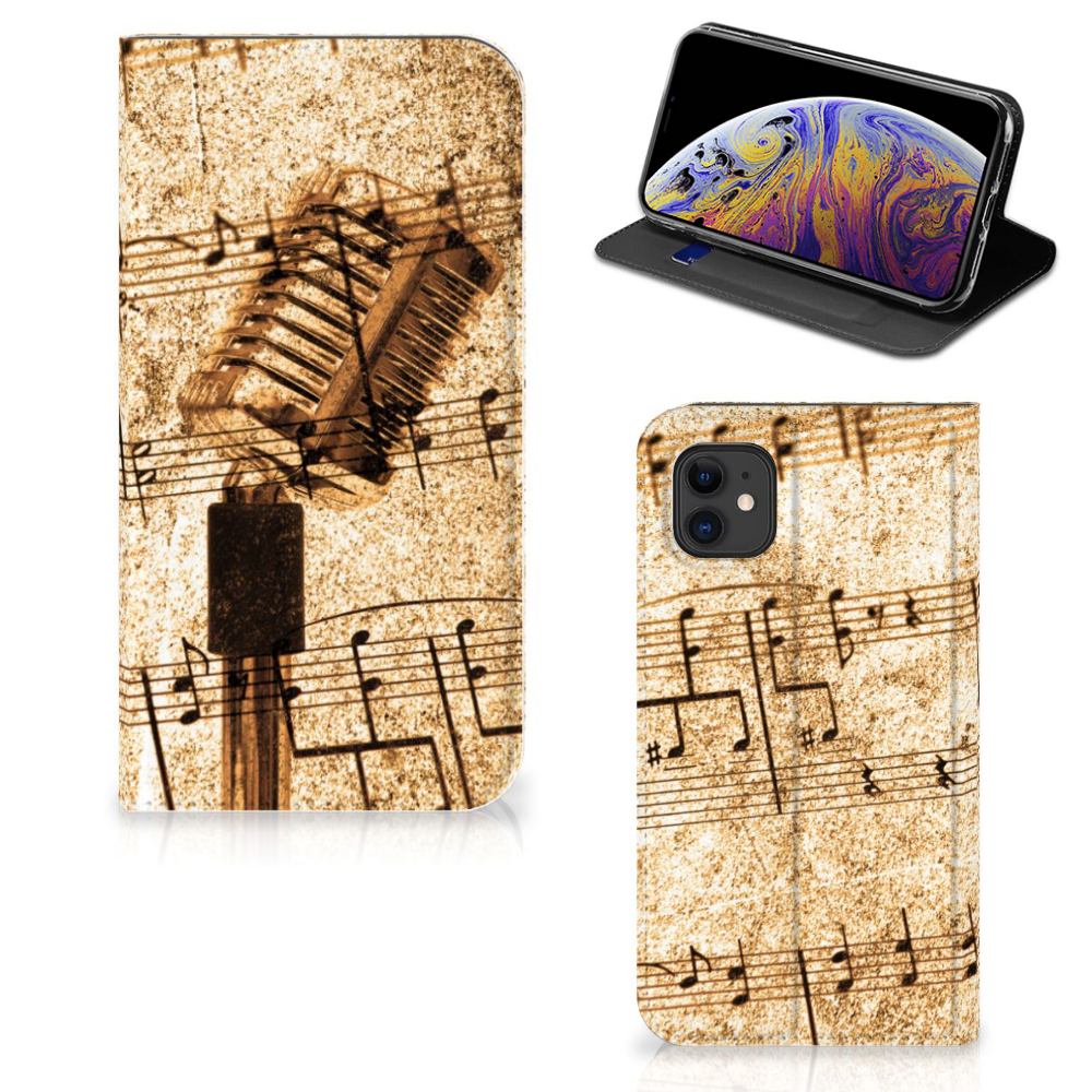 Apple iPhone 11 Stand Case Bladmuziek