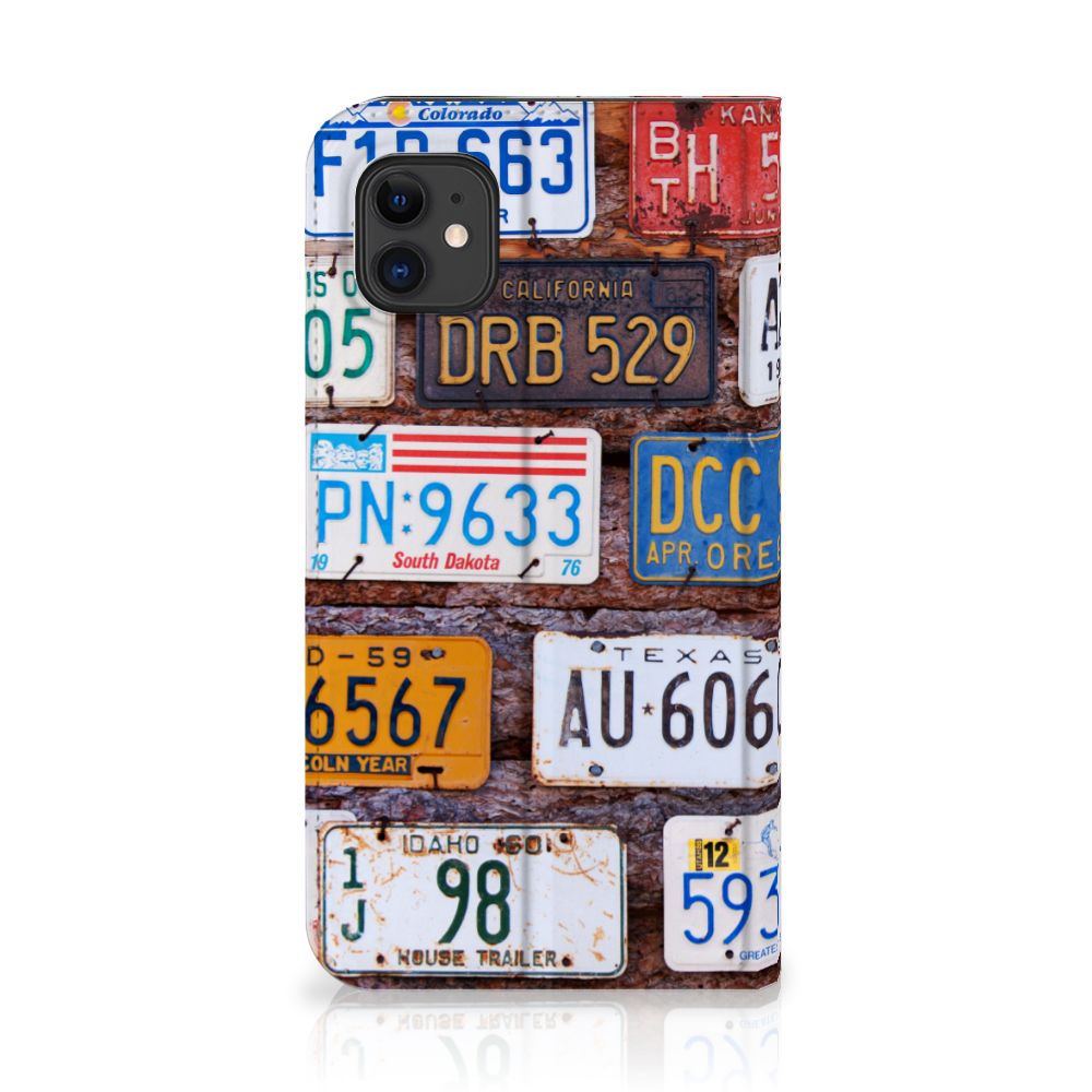 Apple iPhone 11 Stand Case Kentekenplaten kentekenplaten design voorkant