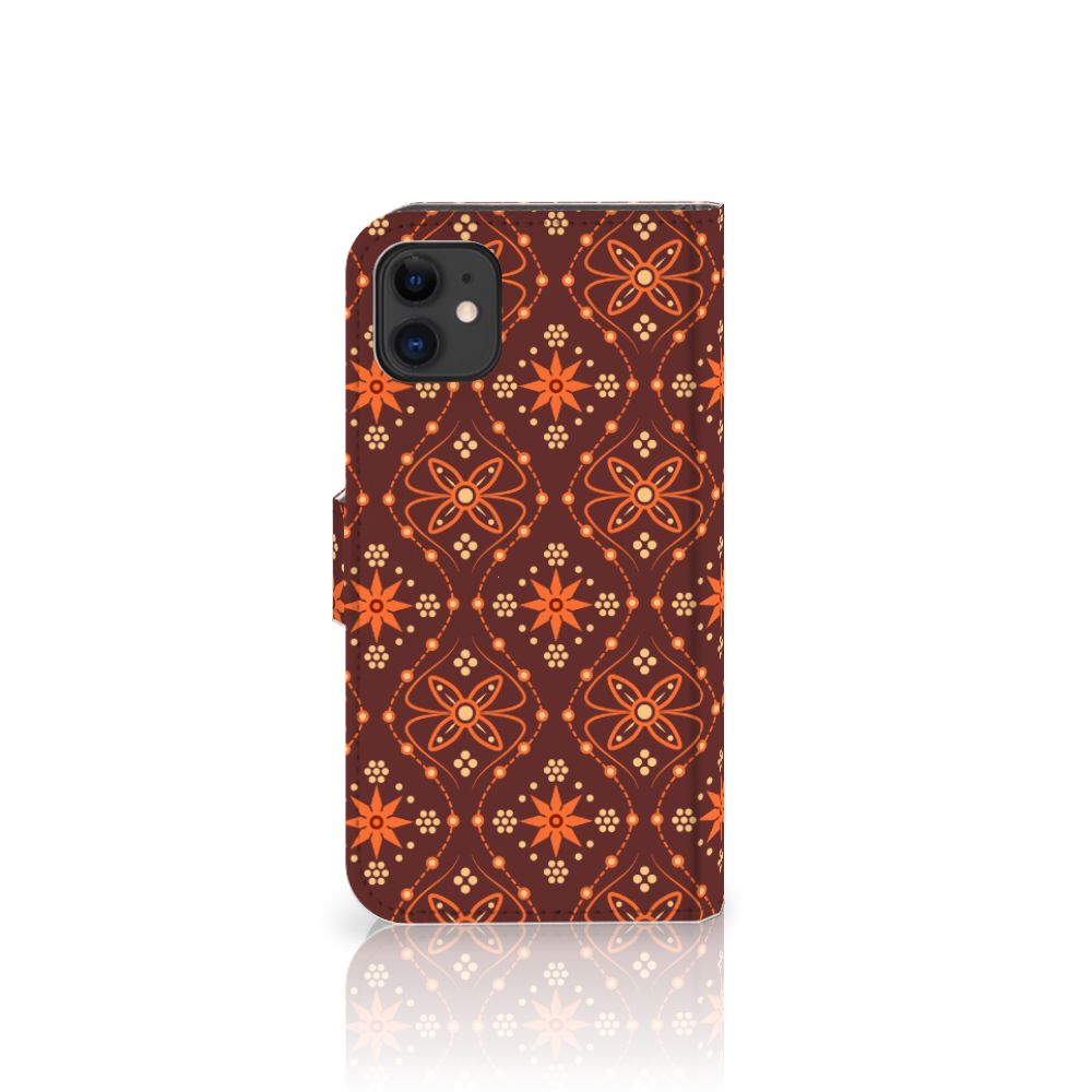 Apple iPhone 11 Telefoon Hoesje Batik Brown
