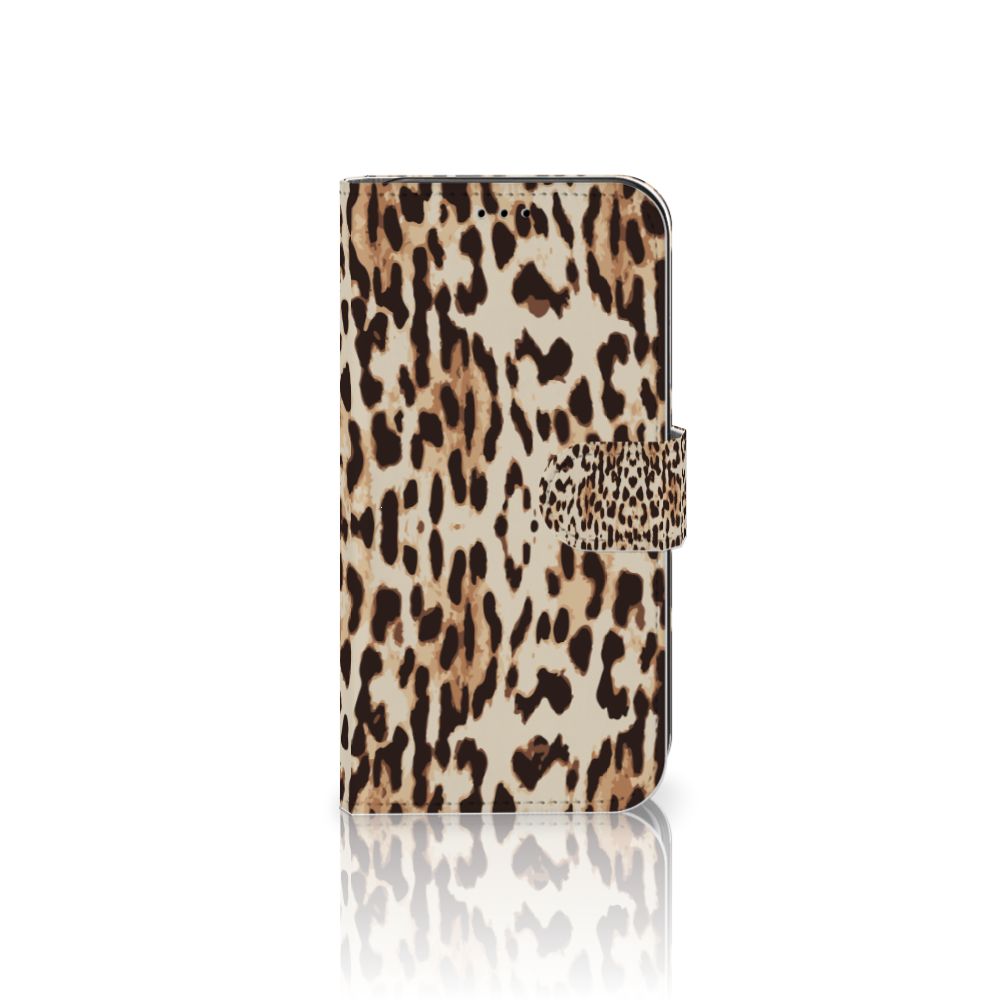 Apple iPhone 11 Telefoonhoesje met Pasjes Leopard
