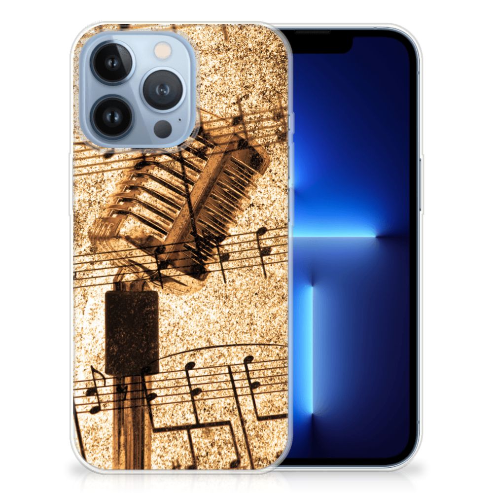 Apple iPhone 13 Pro Siliconen Hoesje met foto Bladmuziek B2C Telecom