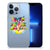 Apple iPhone 13 Pro Telefoonhoesje met Naam Cat Color telefoonhoesje cat color vooraanzicht