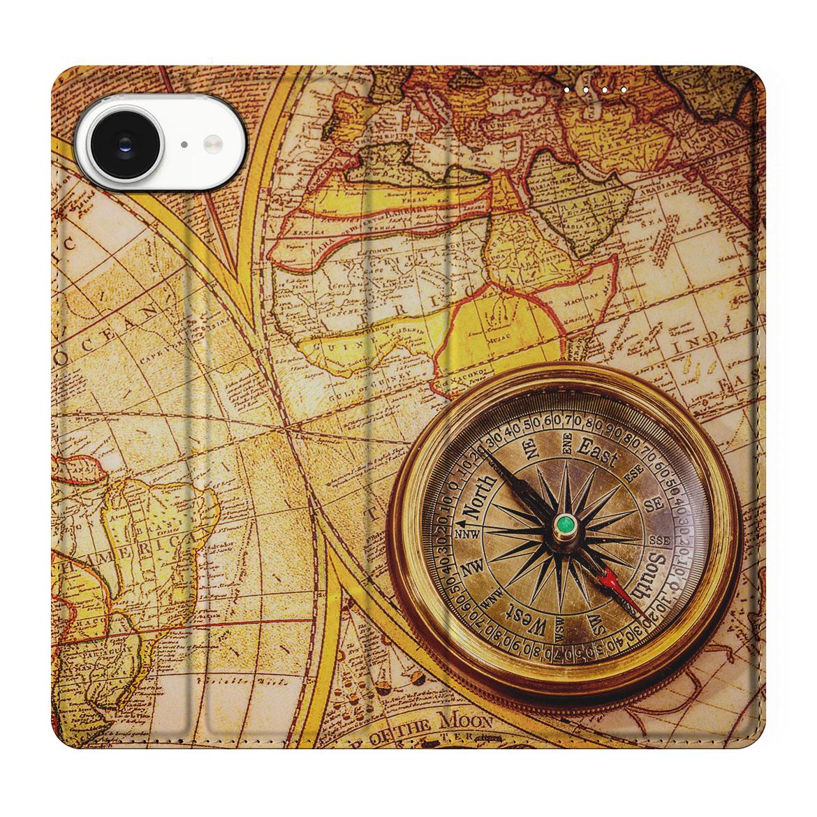 Apple iPhone 16e Book Cover Kompas designnaam kompas aanzicht