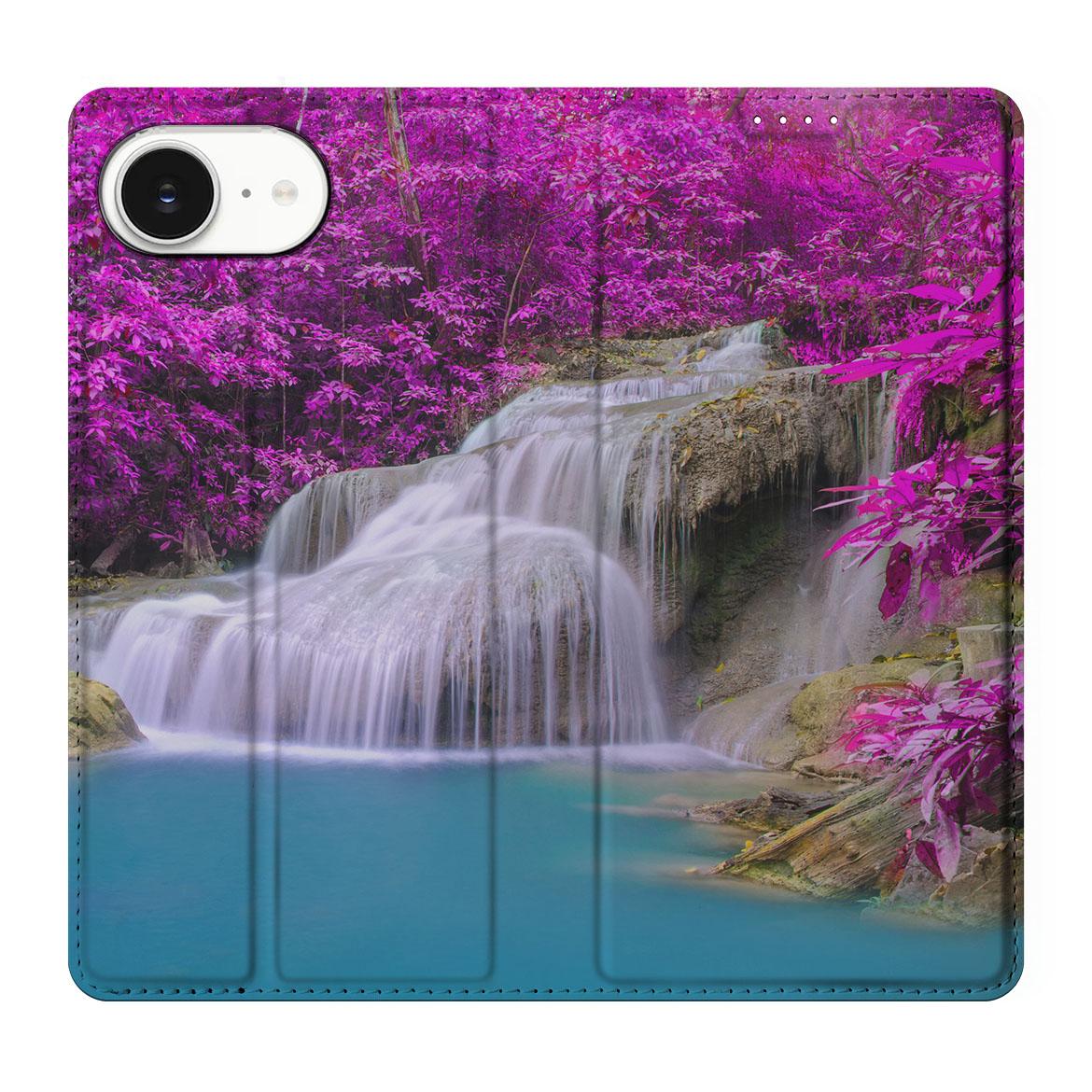 Apple iPhone 16e Book Cover Waterval boek cover waterval voorkant