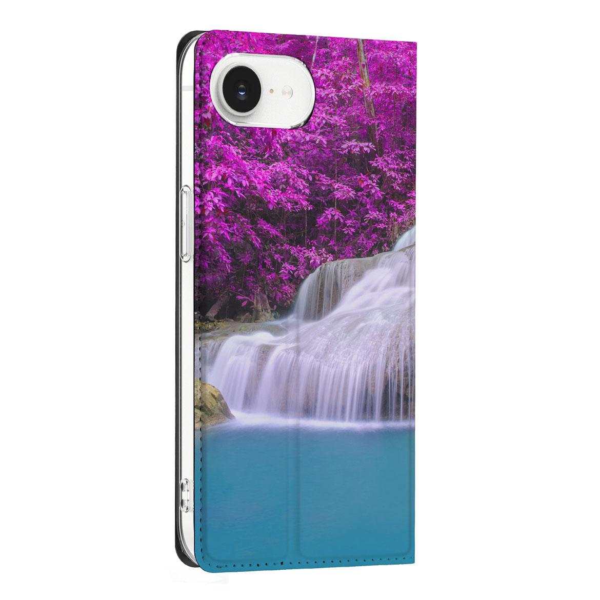 Apple iPhone 16e Book Cover Waterval bookcover waterval zijaanzicht