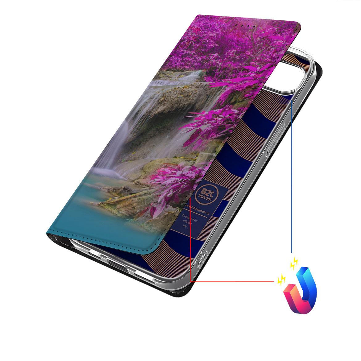 Apple iPhone 16e Book Cover Waterval boek cover waterval voorkant