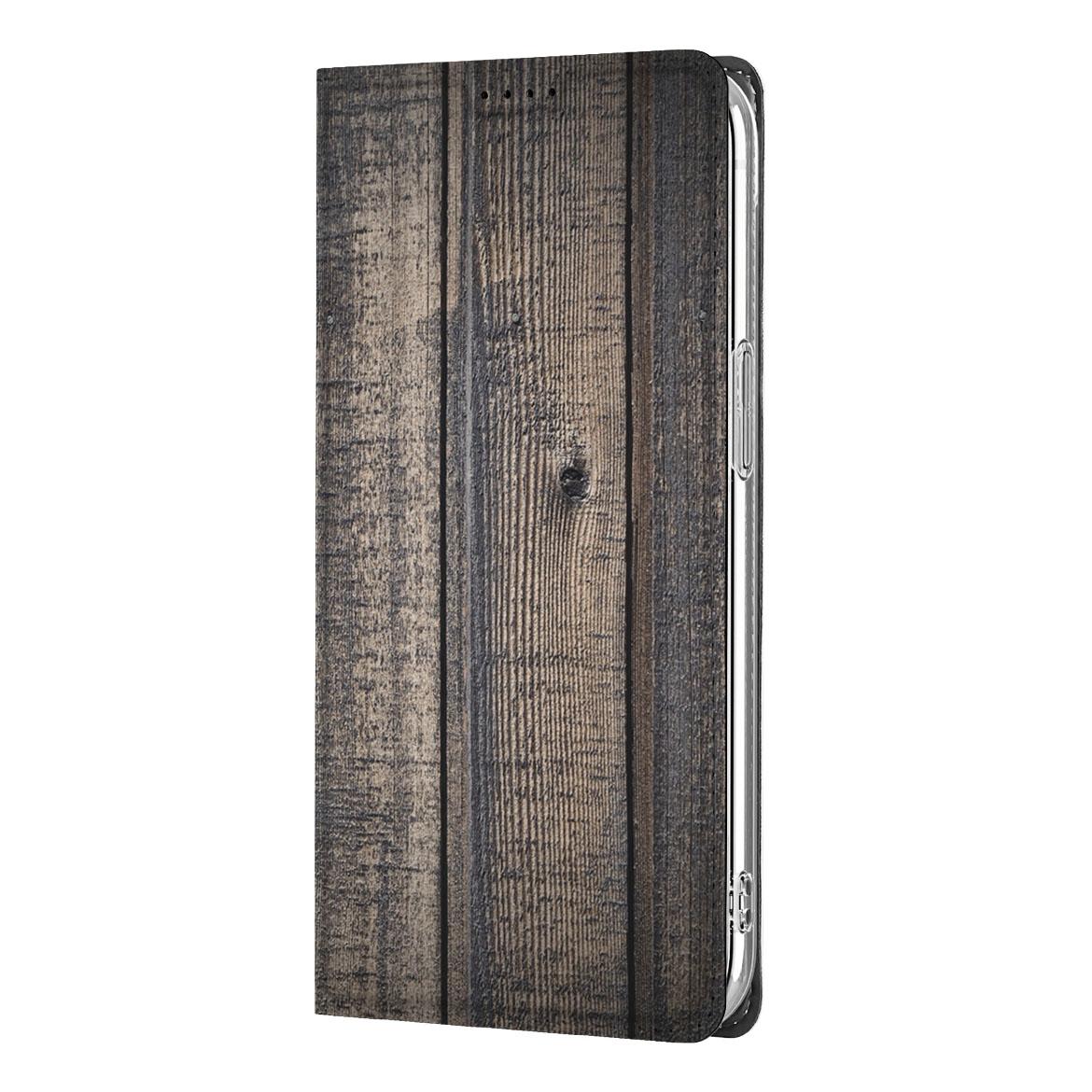Apple iPhone 16e Book Wallet Case Steigerhout design steigerhout aanzicht