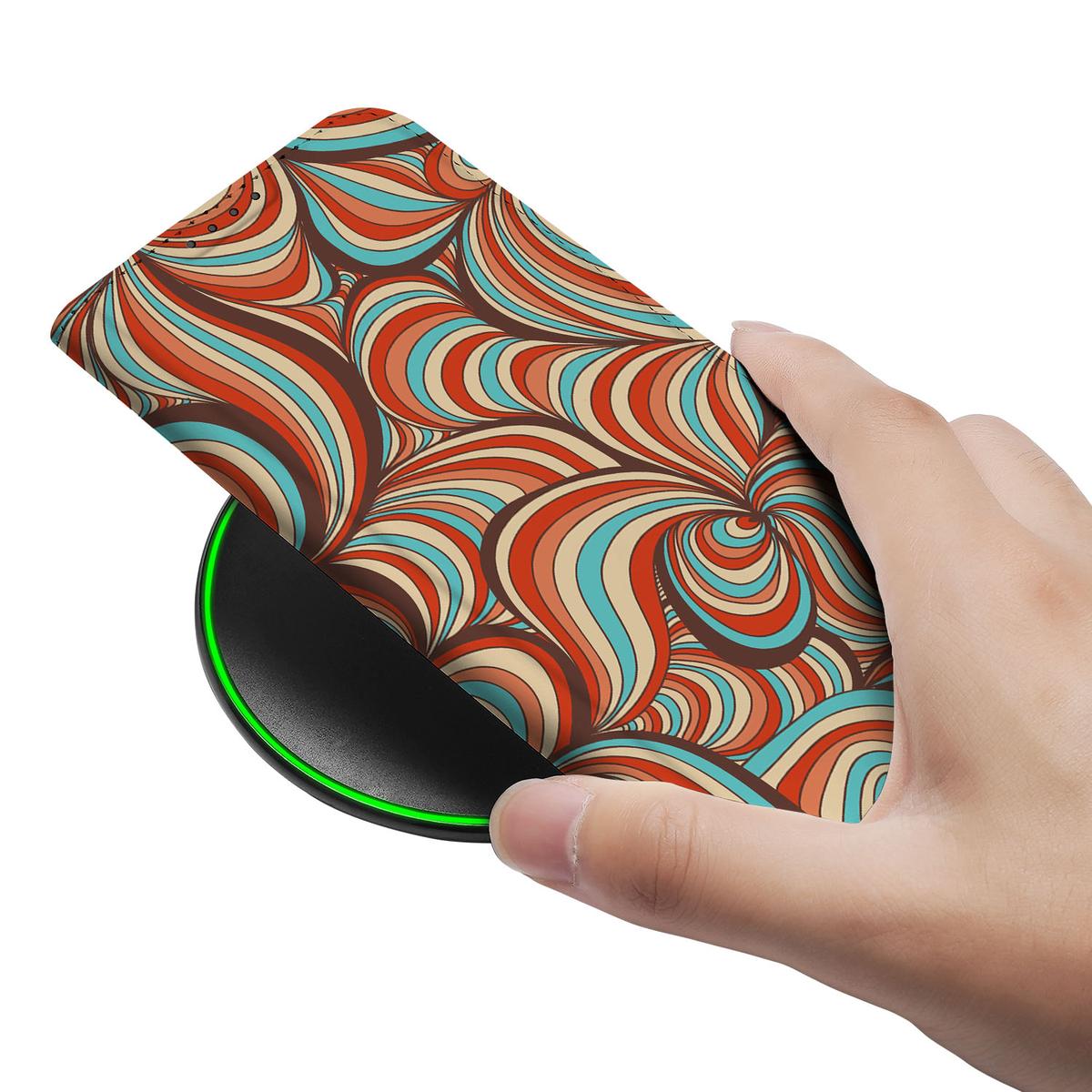 Apple iPhone 16e Bookcase Retro design kleurachtig aanzicht