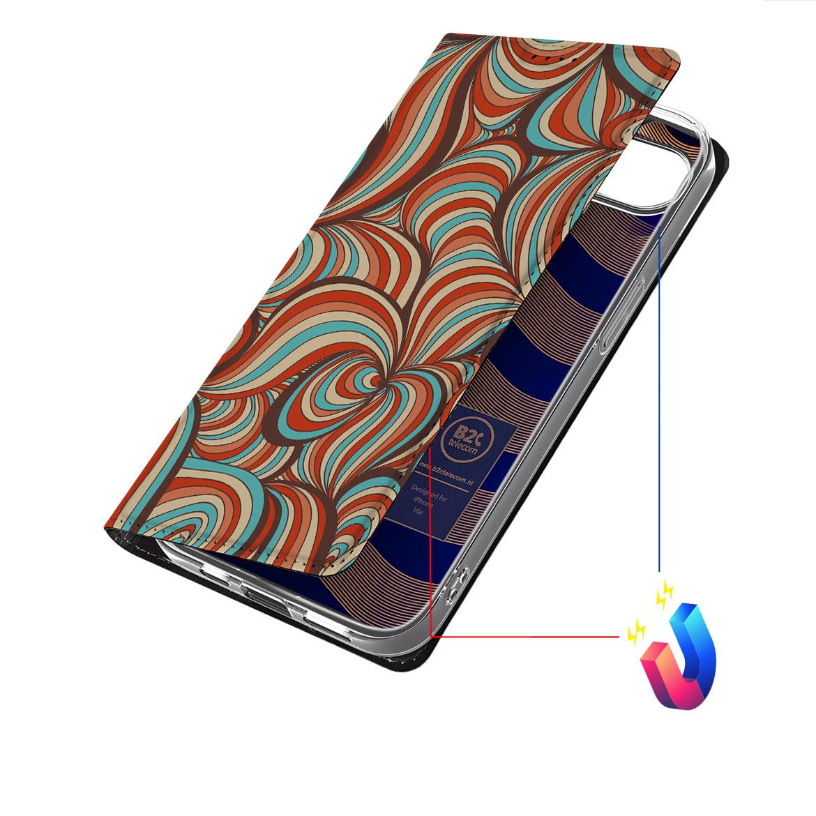 Apple iPhone 16e Bookcase Retro retro design voorkant