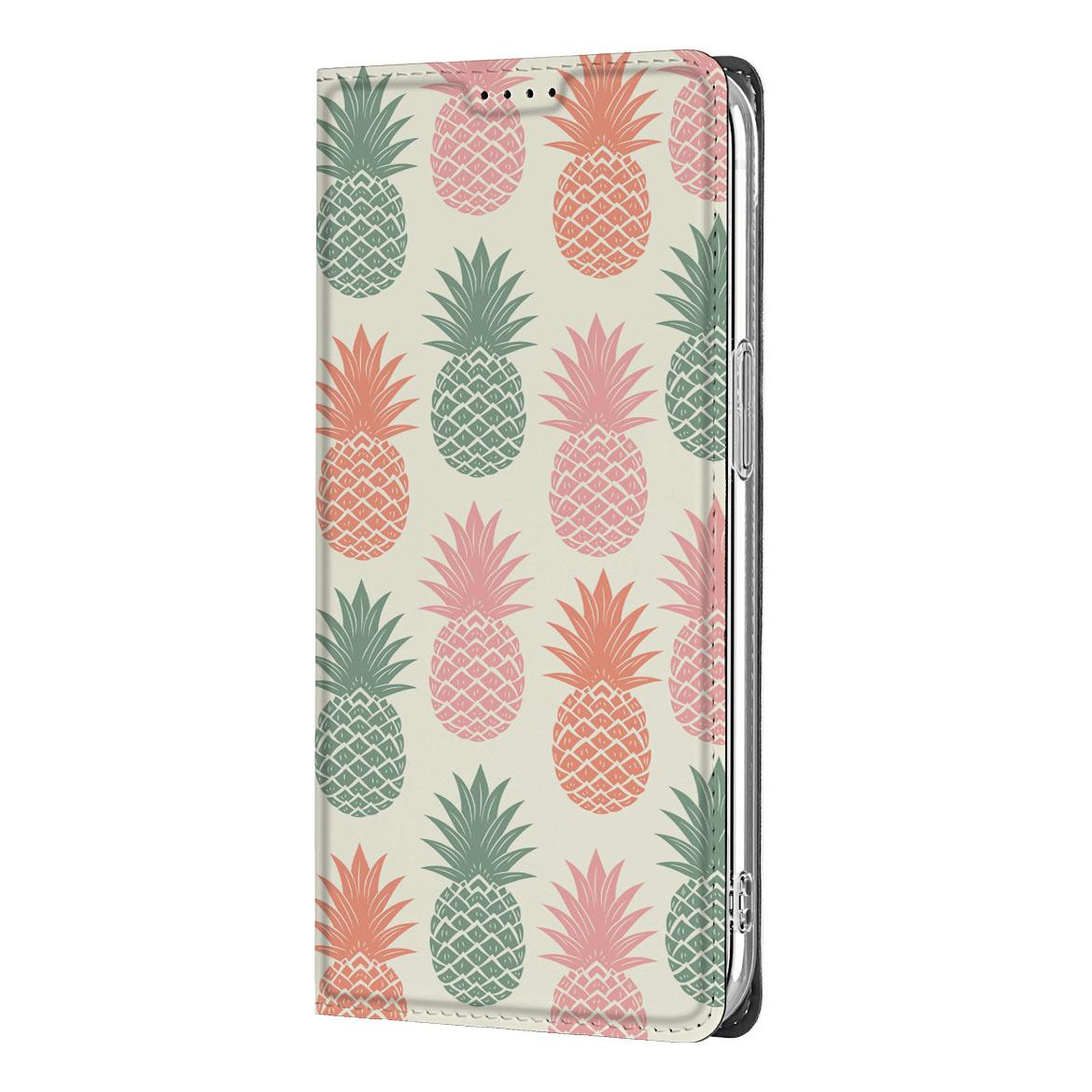 Apple iPhone 16e Flip Style Cover Ananas ananas design voorkant
