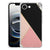 Apple iPhone 16e Hoesje - Zwart Roze Vormen TPU Antishock design abstract aanzicht