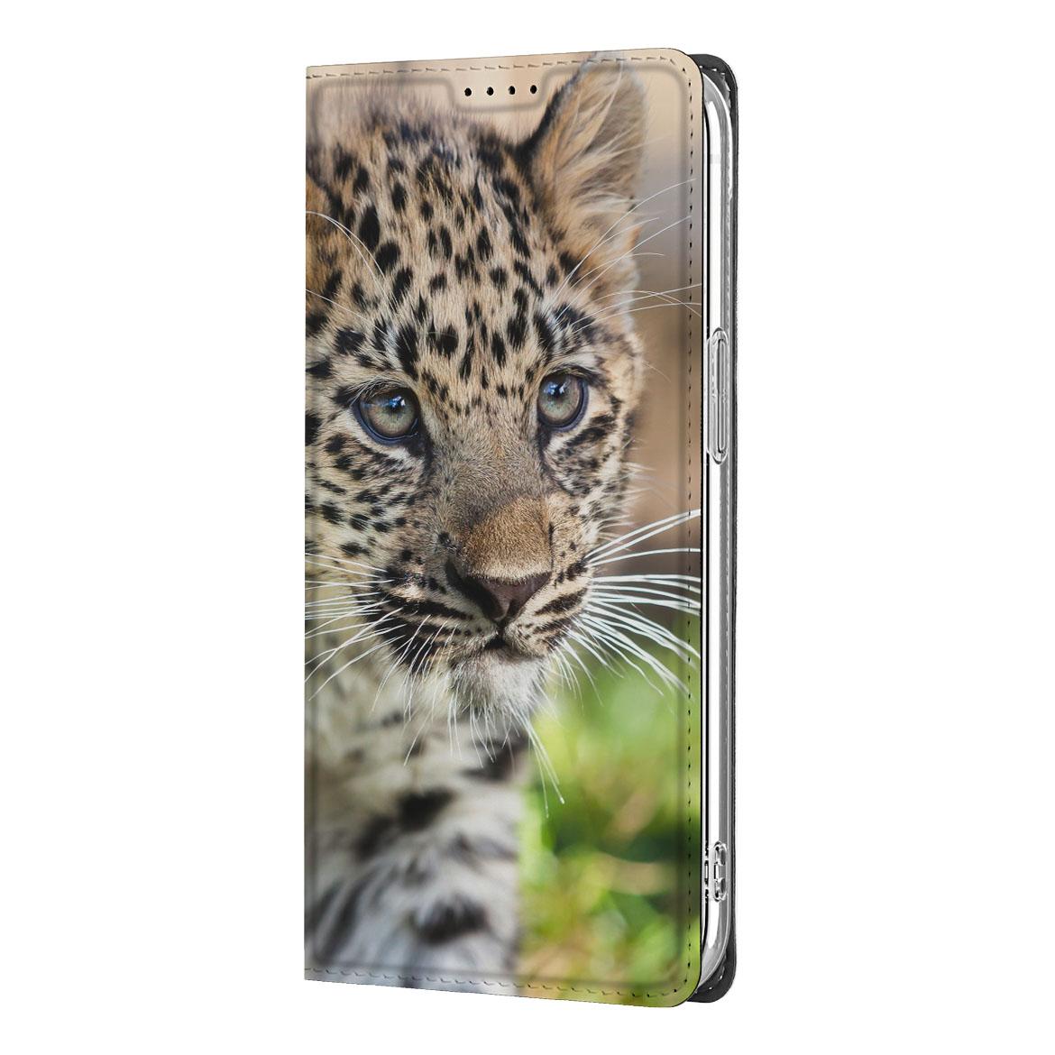 Apple iPhone 16e Hoesje maken Baby Luipaard baby luipaard voorkant close-up